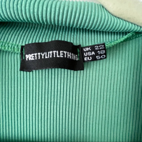 🪐Pretty Little Things Collared Green Top in 18US🪐 - Picture 3 of 3